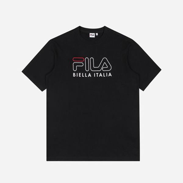 Camisetas Fila Mulher Pretas - Fila 3D Logo S/S En Portugal,PSOE-51697